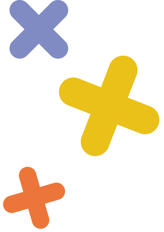 Icones de creus girades